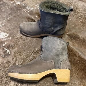 No. 6 Store Grey Aviator sheepskin lined size 41